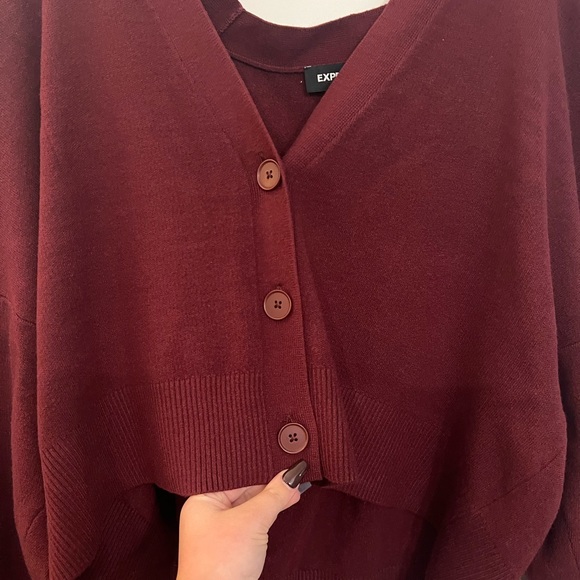 Maroon Express Burgundy Sweater - Picture 3 of 4
